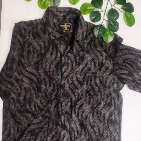 پیراهن آستین بلند طرح دار مردانه pr74