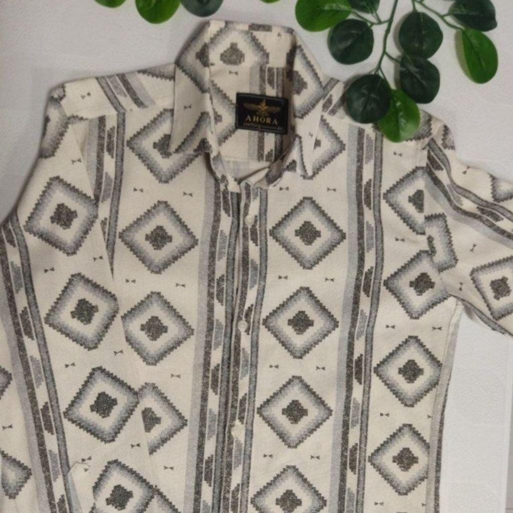 فروش اینترنتی پیراهن مردانه آستین بلند طرح دار pr74u