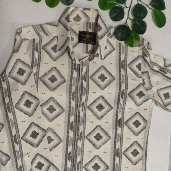 پیراهن مردانه آستین بلند طرح دار pr74u