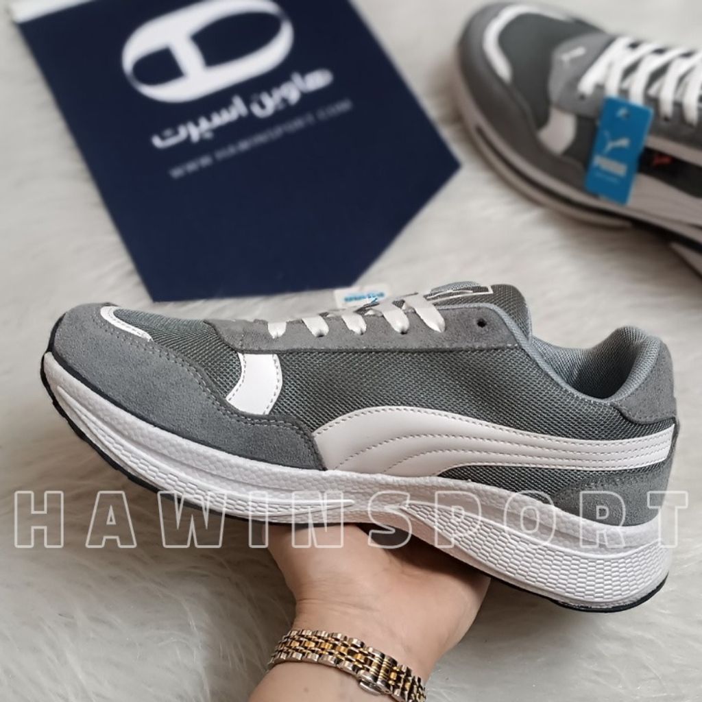 قیمت ارزان کتانی مردانه پوما طوسی