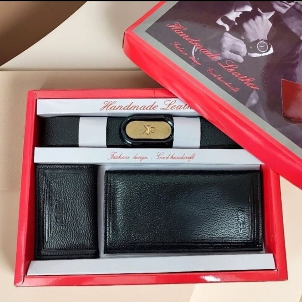 قیمت باکس هدیه روز مرد کمربند کیف جیبی کیف جاکارتی