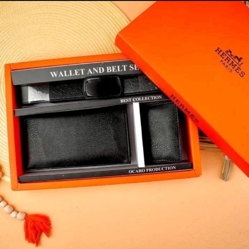 فروش اینترنتی کیف پول مردانه کمربند جاکارتی باکس هدیه روز مرد