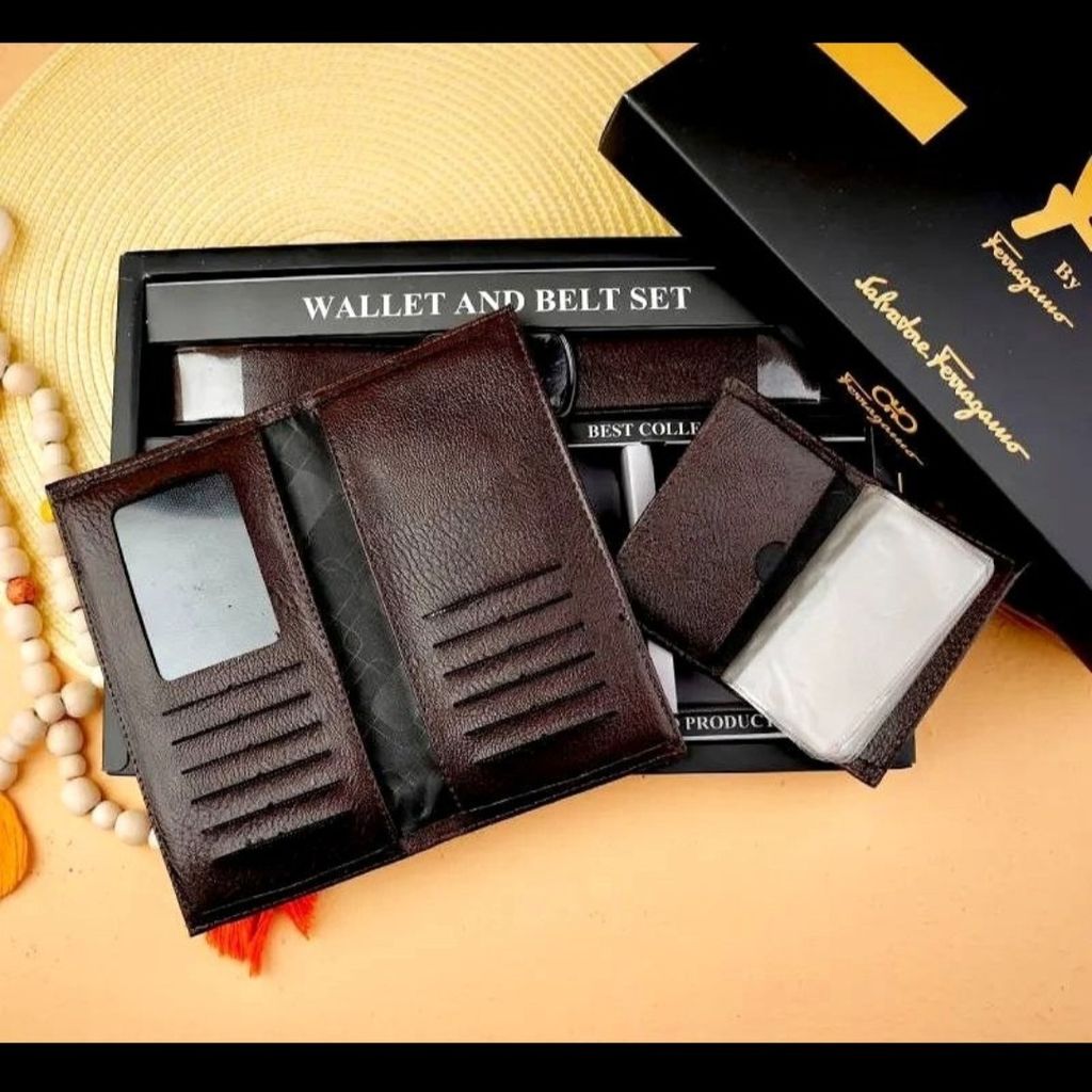 فروش اینترنتی (باکس هدیه روز مرد )کیف پول کمربند کیف کارت مردانه