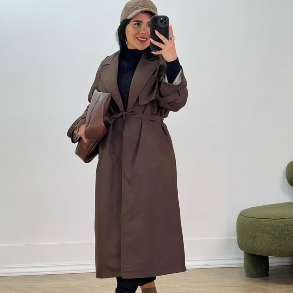 خرید انلاین بارانی بلند مدل 5485 سانلی