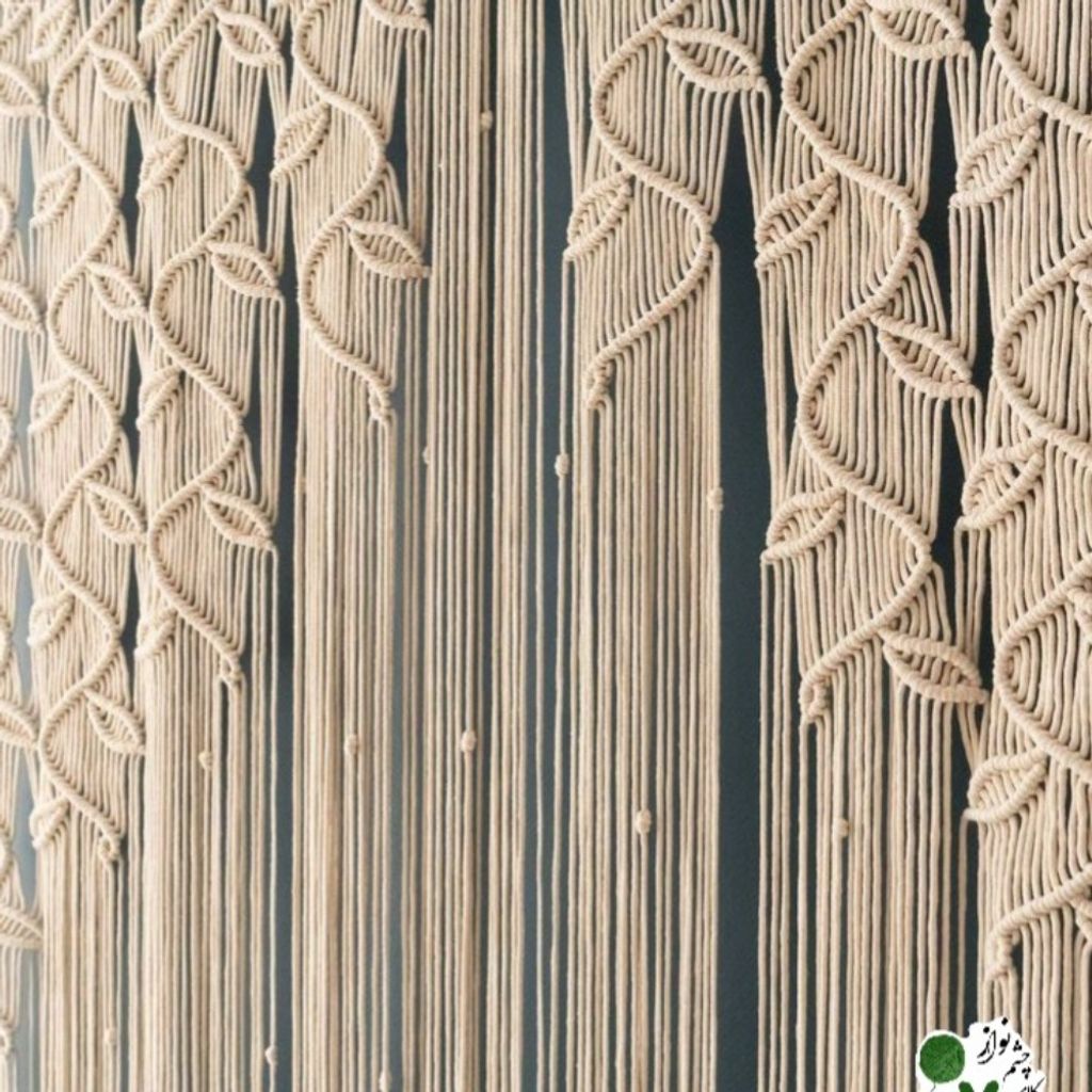 خرید اینترنتی پرده مکرومه بافی