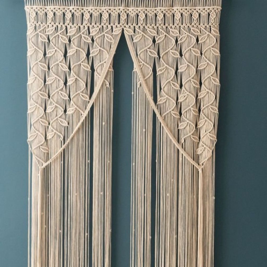 خرید آنلاین پرده مکرومه بافی