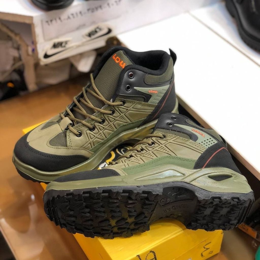 خرید انلاین کفش نیم بوت مردانه مدل کوهستان زیتونی