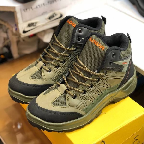 کفش نیم بوت مردانه مدل کوهستان زیتونی