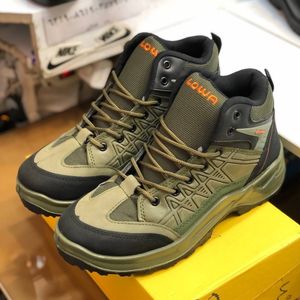 کفش نیم بوت مردانه مدل کوهستان زیتونی