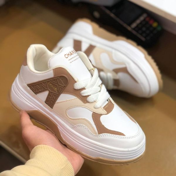 کفش لژدار چرم زنانه مدل چنل سفید