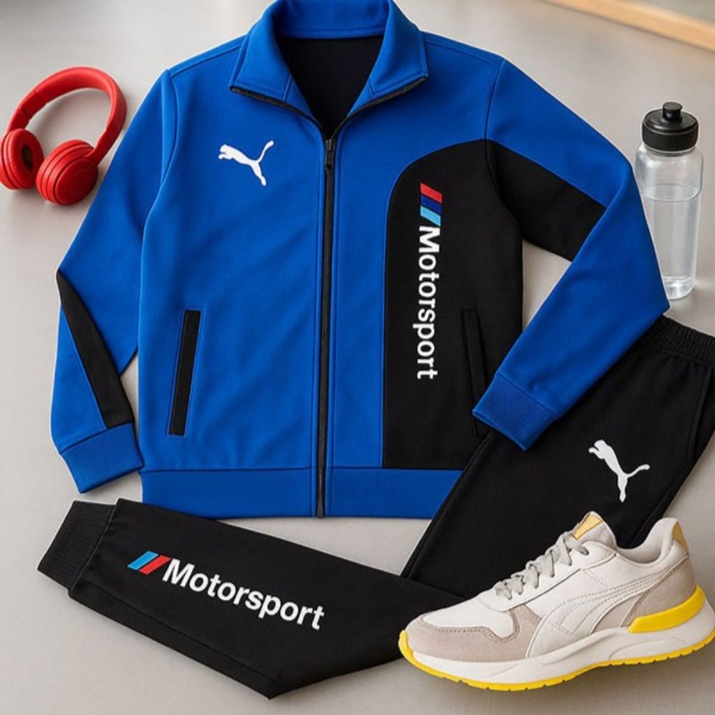 فروش اینترنتی ست سوییشرت شلوار مدل MotorSport جیب دار