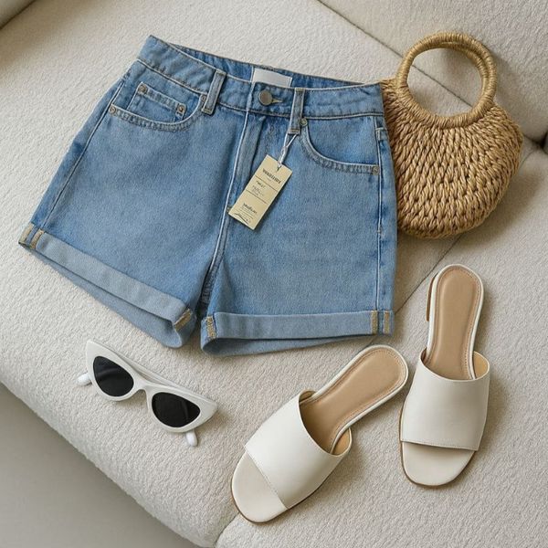 شلوارک جین و کتان وارداتی زنانه