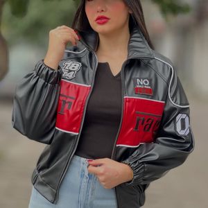 مشخصات بامبر چرم گلدوزی مدل فراری عمده