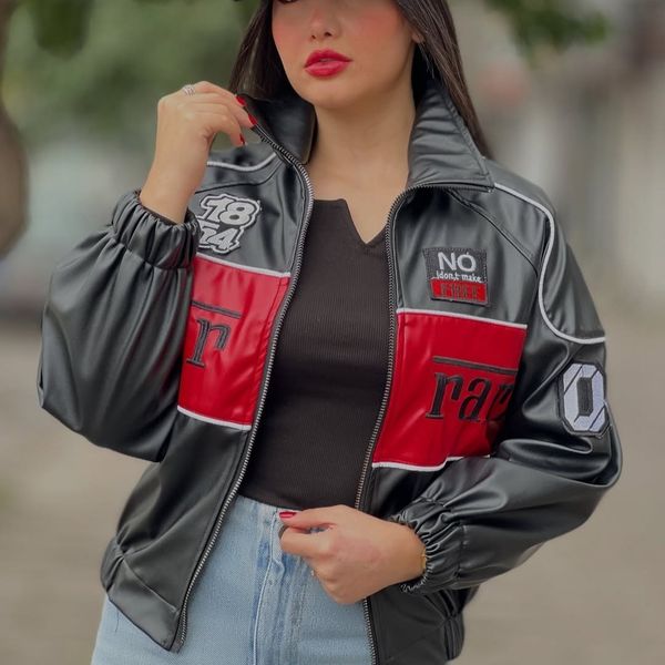 بامبر چرم گلدوزی مدل فراری عمده