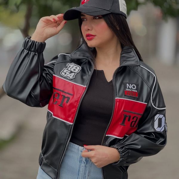 بامبر چرم گلدوزی مدل فراری عمده