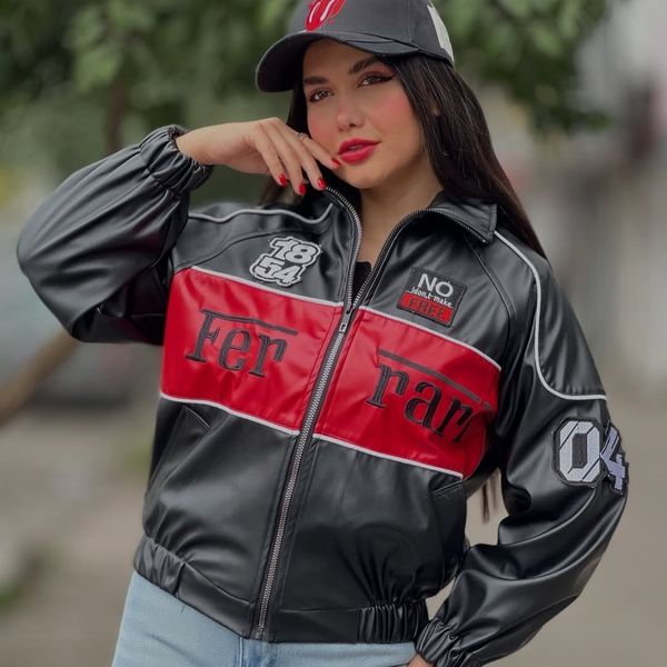 بامبر چرم گلدوزی مدل فراری عمده