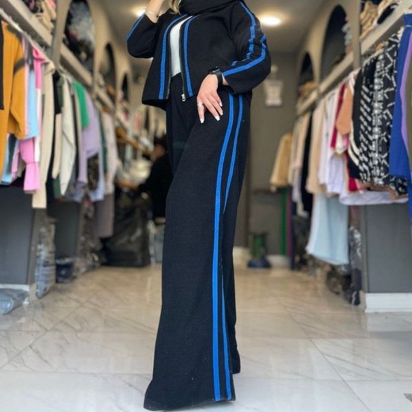 ست کراپ و شلوار نواردوزی زنانه