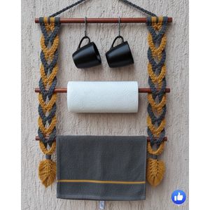 نگهدارنده مکرومه بافی مدل کارن