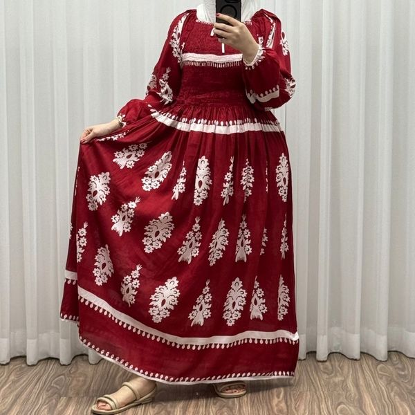 پیراهن بارداری پیراهن بلند نخ هند بسیار سبک نرم لطیف ضدحساسیت