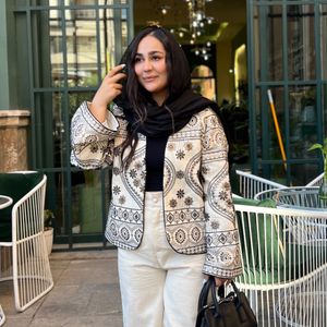 مانتو سوزن دوزی شده