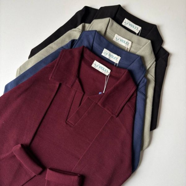 بلوز یقه شکاری کشبافت زنانه