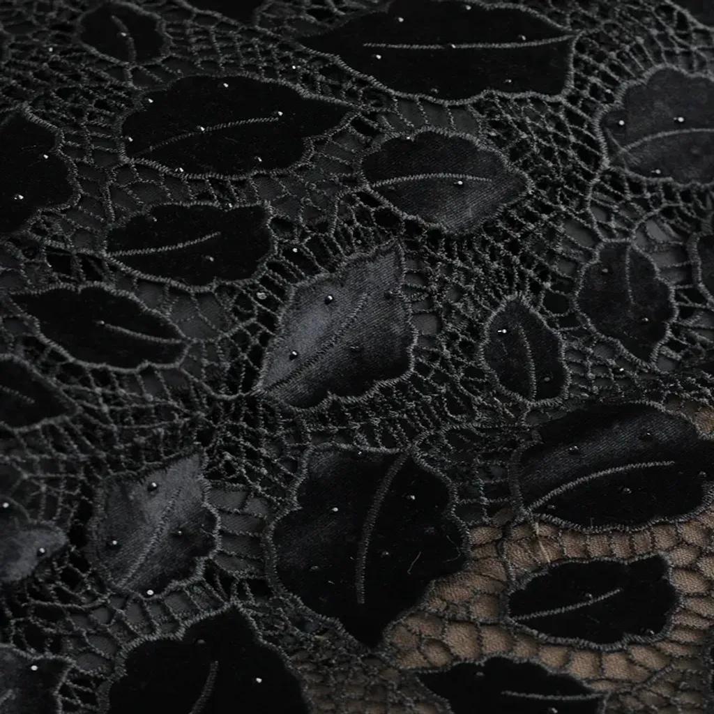 خرید اینترنتی قیمت پارچه گیپور مخمل کوب 1228