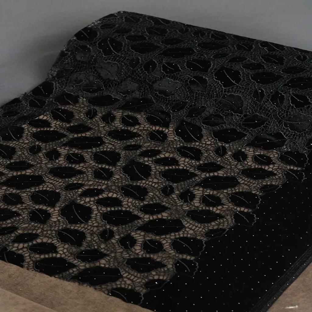 خرید اینترنتی قیمت پارچه گیپور مخمل کوب 1228