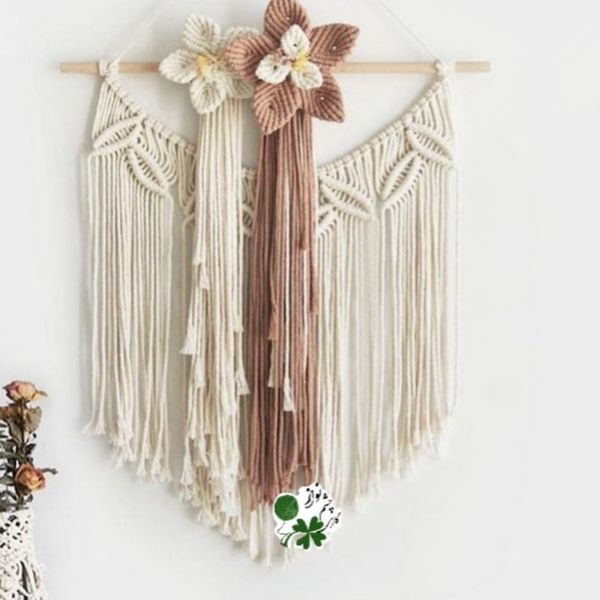 دیوارکوب مکرومه بافی