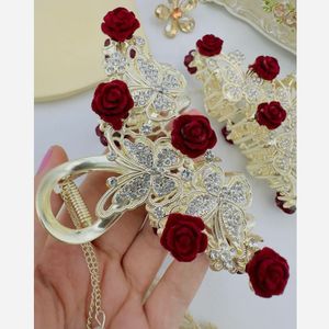 خرید اینترنتی قیمت کلیپس مجلسی فلزی گل رز (آویزدار)