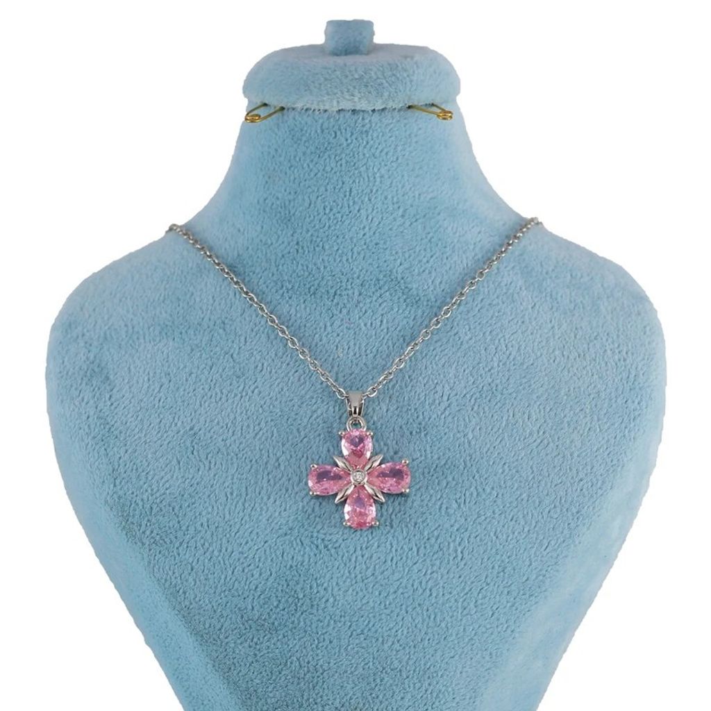 خرید آنلاین گردنبند شکوفه رنگ ثابت