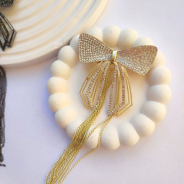 گیره فرانسوی مجلسی فلزی پاپیون آویزدار