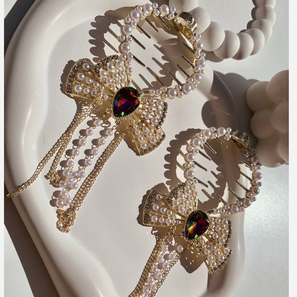 قیمت ارزان گیره گوجه ای مجلسی پاپیون مرواریدی