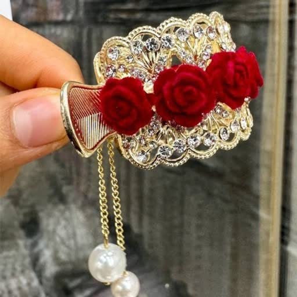 خرید اینترنتی کلیپس سامورایی مجلسی فلزی رزقرمز