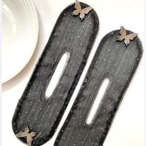 مشخصات باندفر پارچه نگینی پروانه برای همه حجم مو جلوه ای خیره کننده برای مو