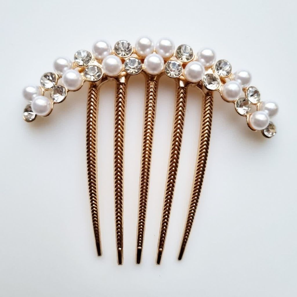 خرید انلاین شانه شنیون مجلسی فلزی باکیفیت عالی