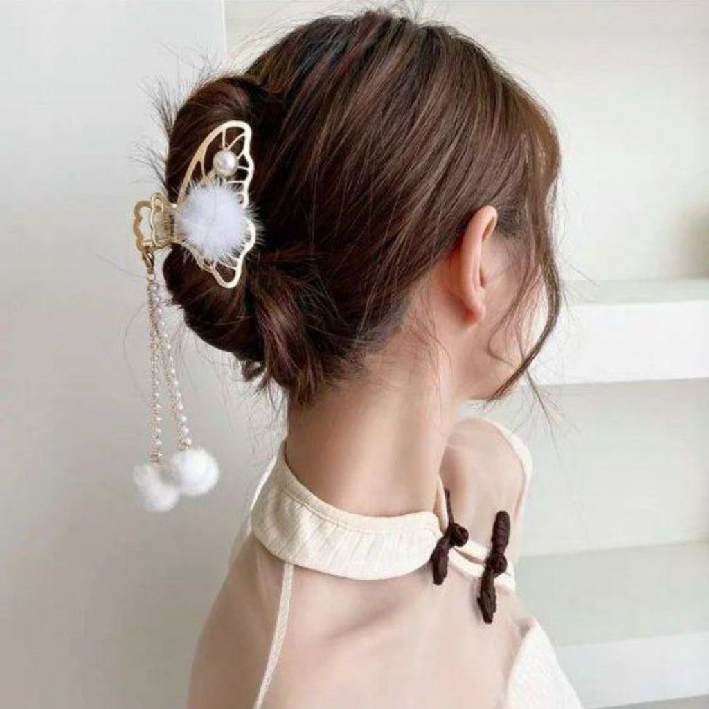 قیمت ارزان کلیپس مجلسی فلزی آویز پوم