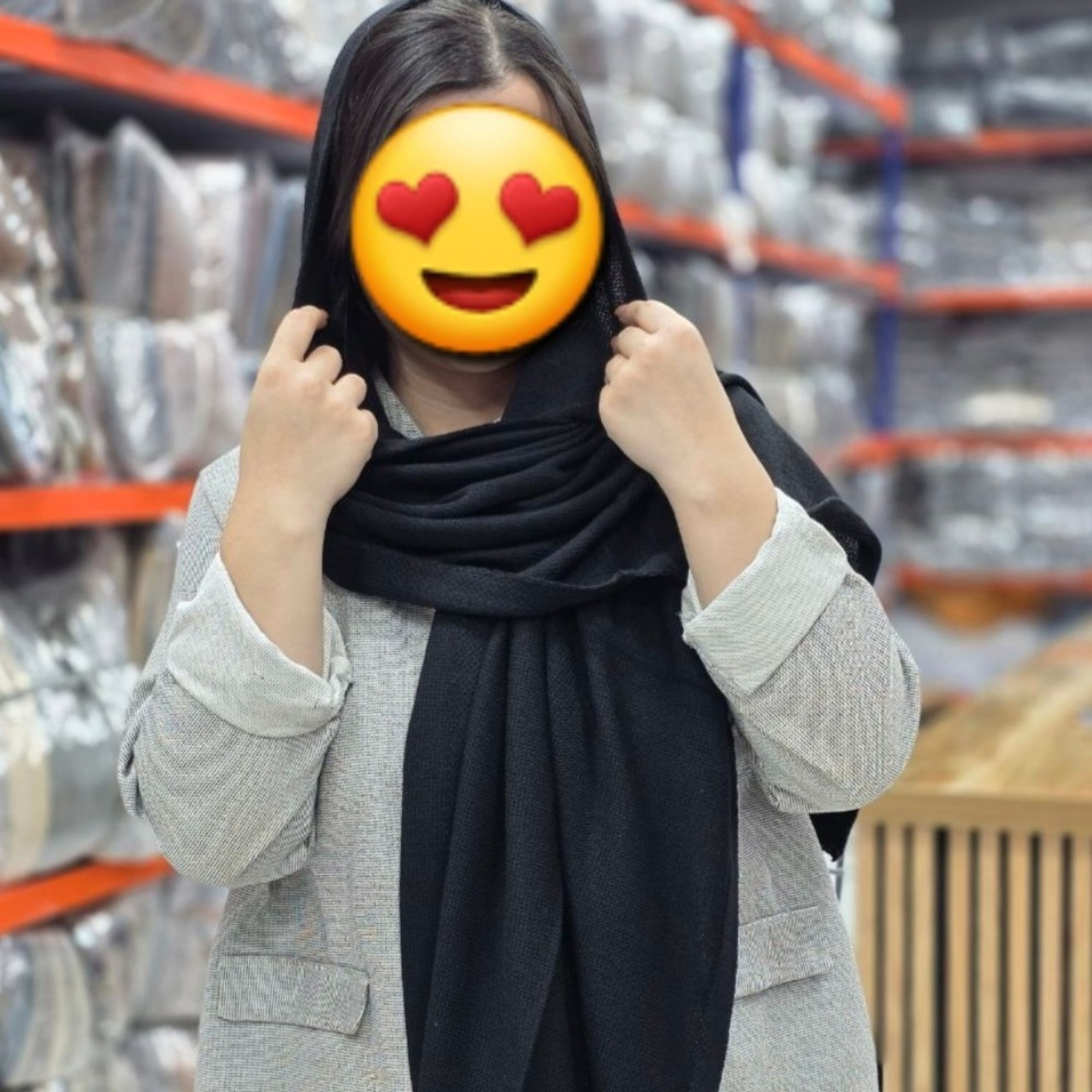 خرید اینترنتی شال بافت زنانه رنگی | گرم، نرم و مناسب استایل زمستانی رنگ مشکی