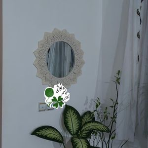 قیمت ارزان قاب آینه ی مکرومه بافی