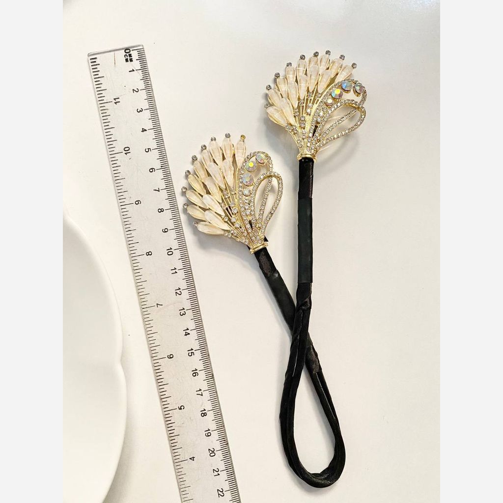 خرید آنلاین باندفر مجلسی طاووس کریستالی - کیفیت درجه یک و رنگ ثابت