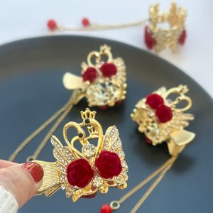 کلیپس سامورایی مجلسی فلزی طرح قو آویزدار