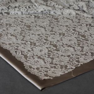 پارچه گیپور مخمل 1184 - کرمی