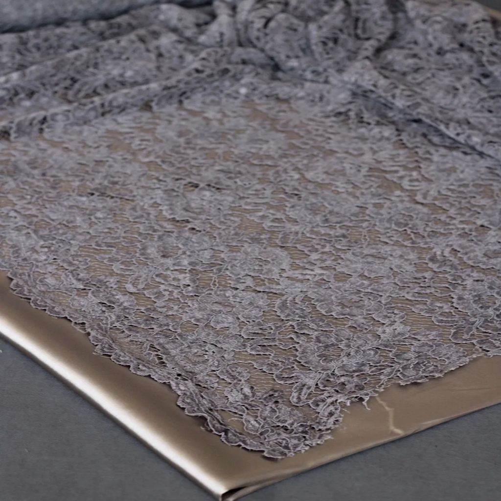 خرید اینترنتی قیمت پارچه گیپور مخمل 1184 - نوک مدادی