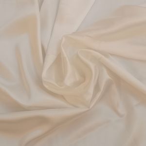 خرید اینترنتی پارچه لباس عرض 2.90 متر مدل ساتن ساده کد 021 رنگ شیری
