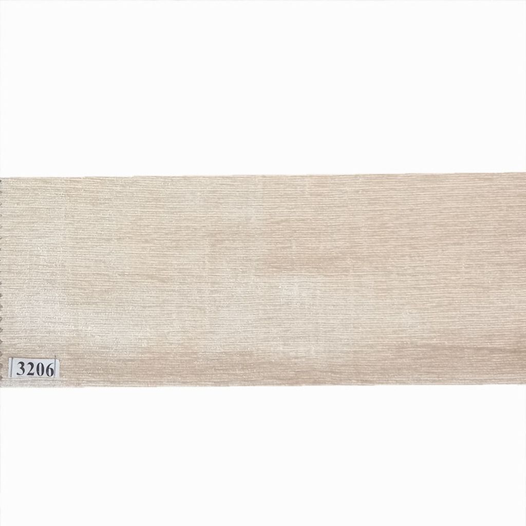 قیمت ارزان پارچه پرده عرض 2.80 متر مدل مخمل شانل کد 3206 رنگ کرم