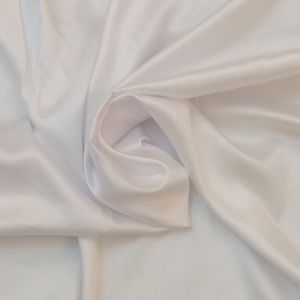 خرید آنلاین پارچه لباس عرض 2.9 متر مدل ساتن ساده کد 002 رنگ سفید