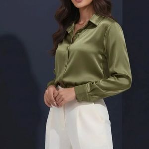 خرید آنلاین شومیز ساتن زارا فوقالعاده سبک و مجلسی و متناسب با ار استایلی ک مد نظرتون