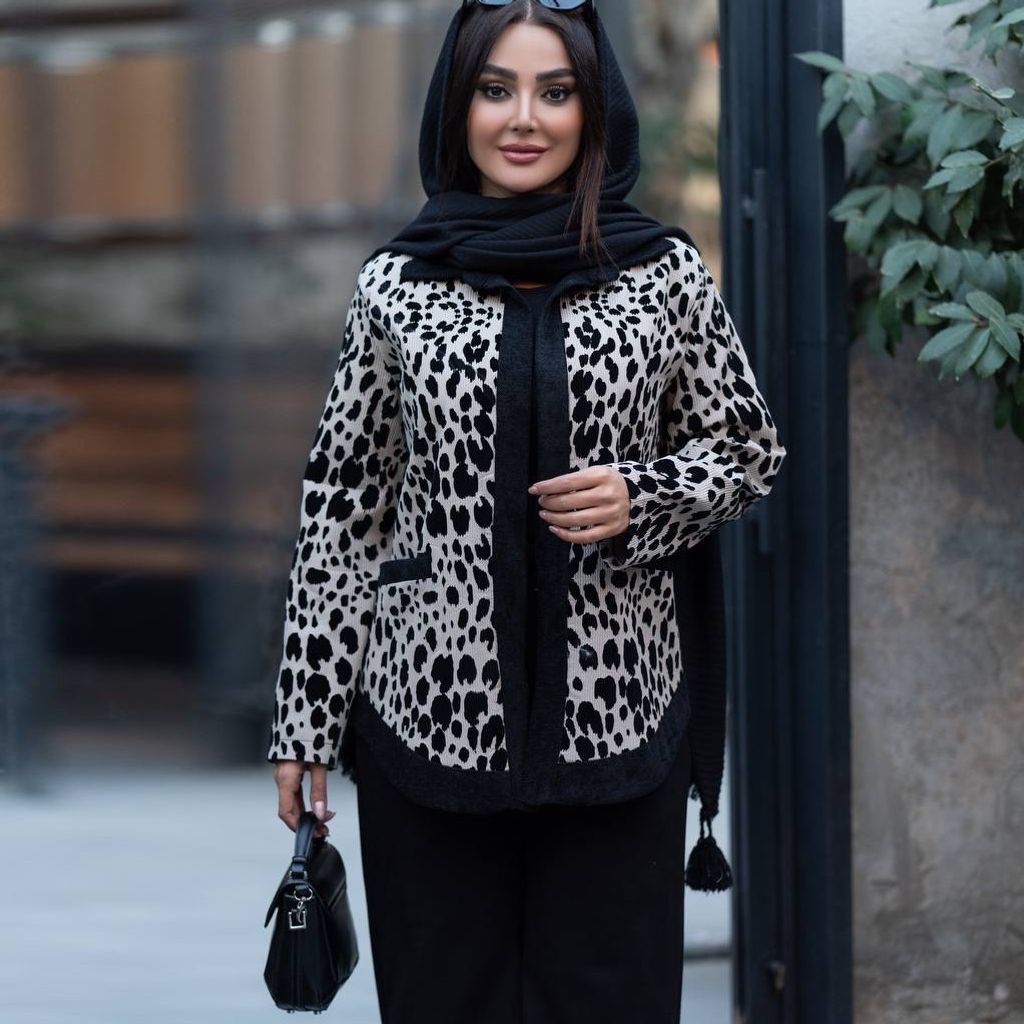 فروش اینترنتی کت مخمل مجلسی پلنگی