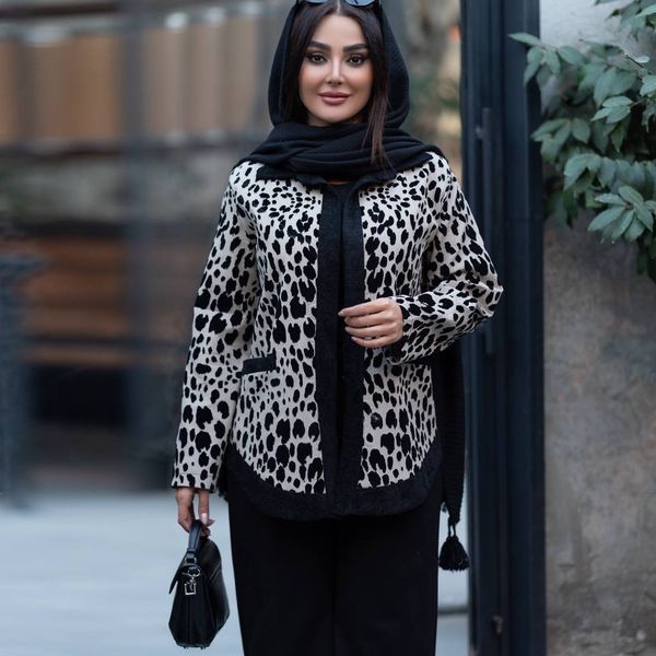 کت مخمل مجلسی پلنگی