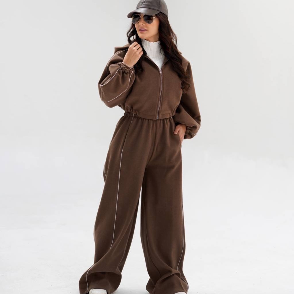 قیمت ست فوتر کلاهدار ( کراپ سویشرت و شلوار )