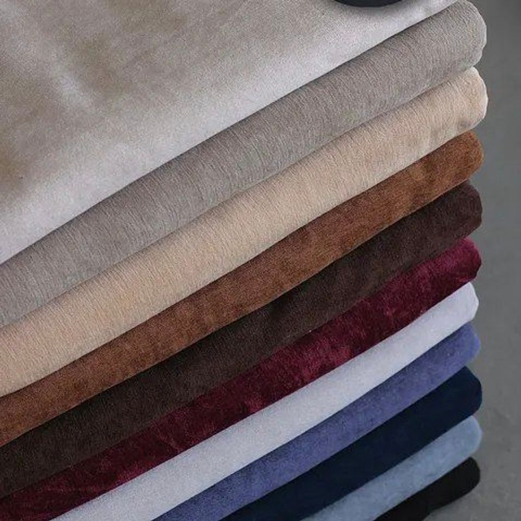 خرید اینترنتی قیمت پارچه شنل مخمل ترک 1163 - رنگ خاکی